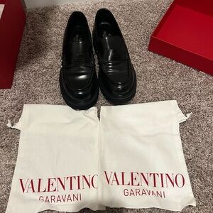 Valentino stuffed loafers- Black- size 9.5